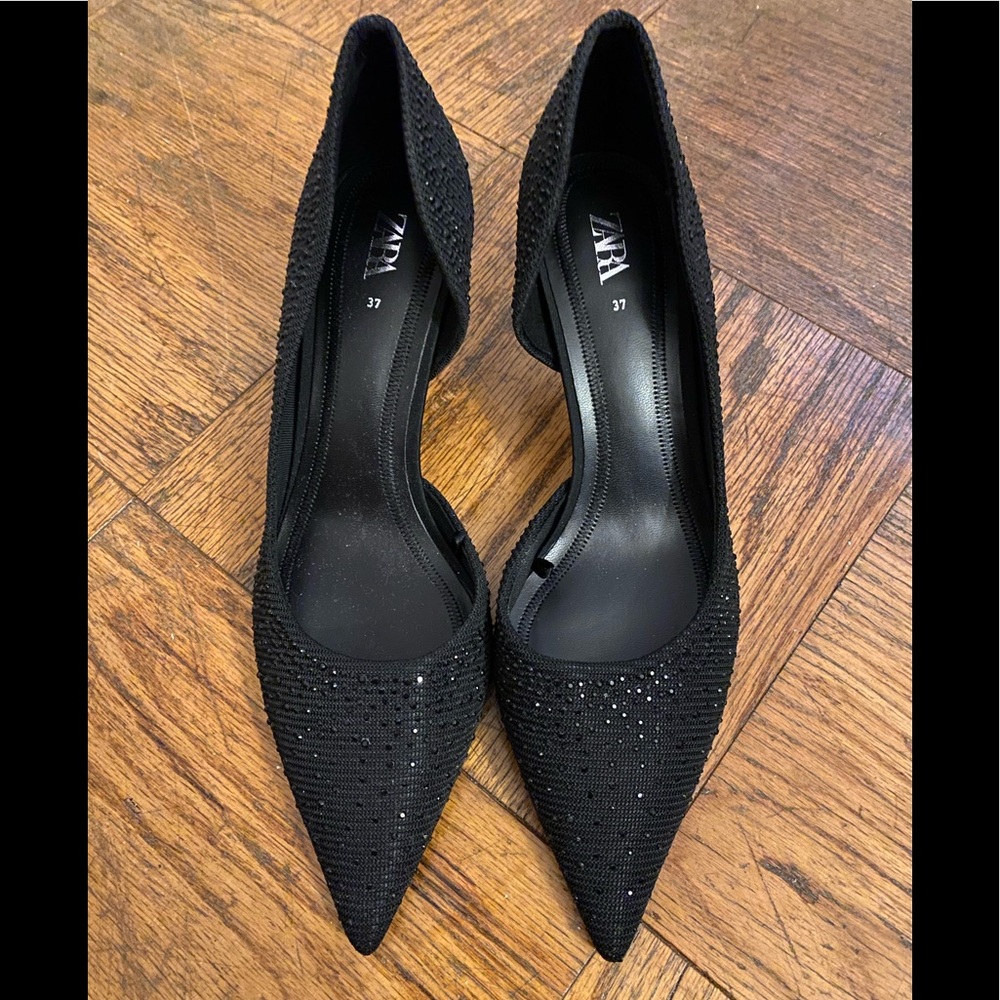 Zara black heels